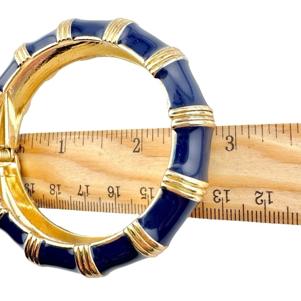 J. Crew Necklace and Bracelet Set in Navy Blue and Gold Tone - Picture 9 of 11